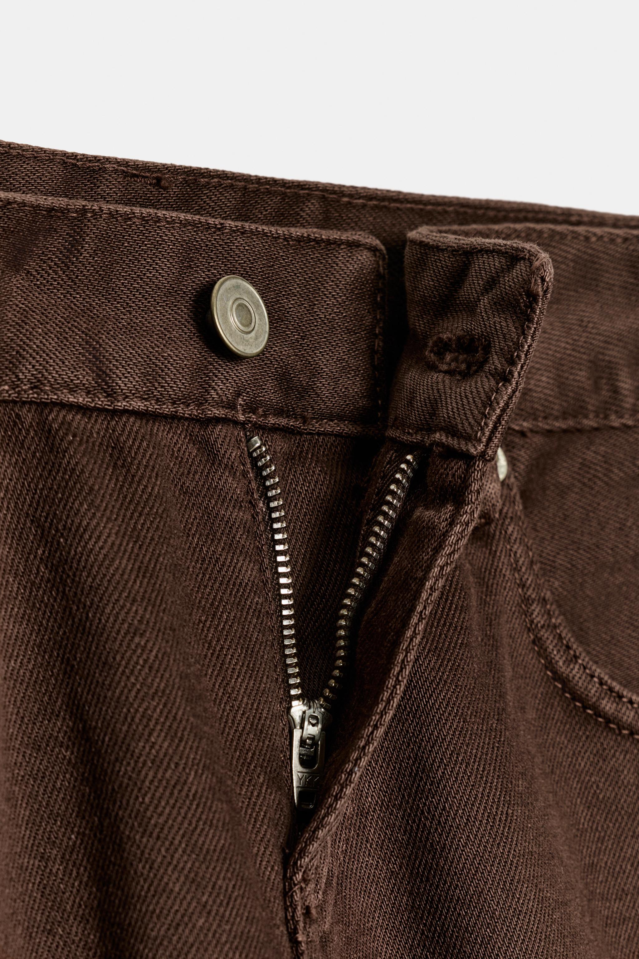 TRF WIDE LEG LOW RISE JEANS